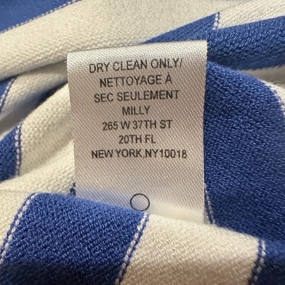 Milly Blue and White Striped Dress size XL - Picture 7 of 8